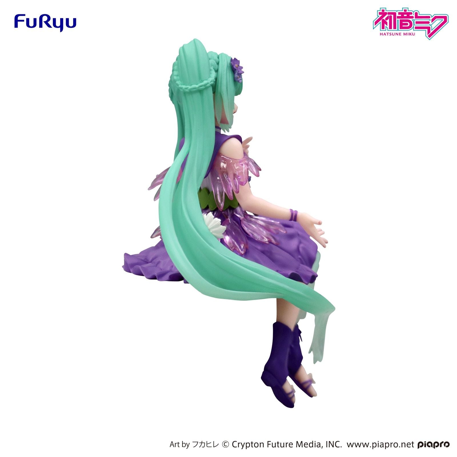 HATSUNE MIKU FLOWER FAIRY COSMOS PURPLE COLOR VERSION FIGURA 14 CM NOODLE STOPPER