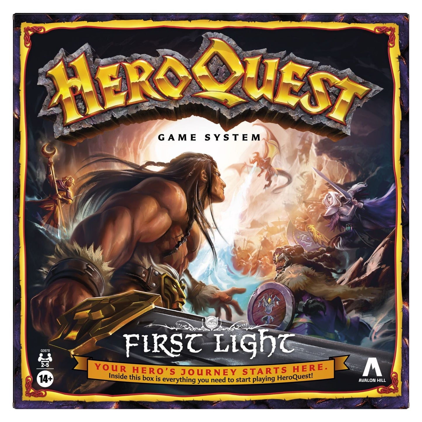 HEROQUEST FIRST LIGHT JUEGO TABLERO HASBRO GAMING 