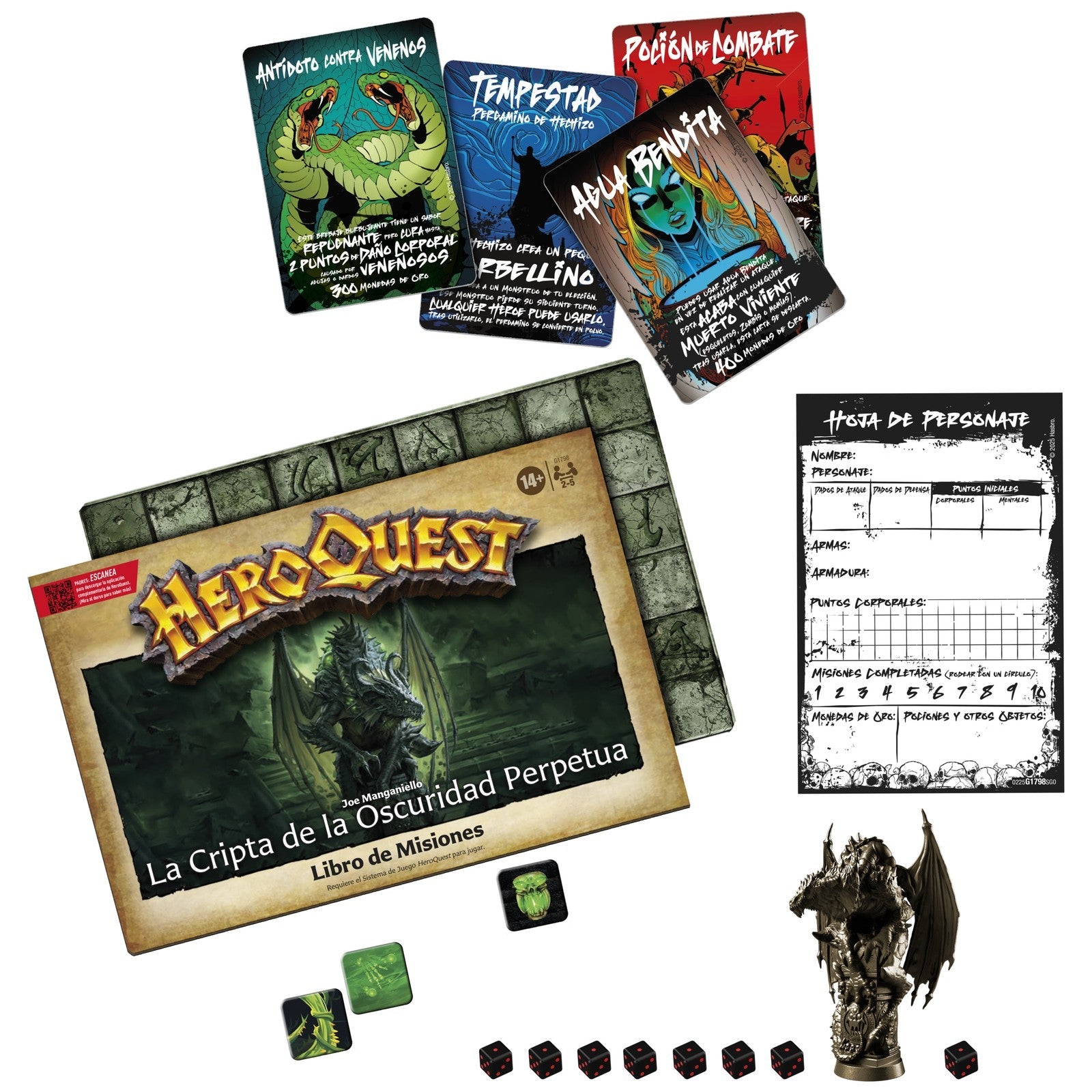 HEROQUEST: LA CRIPTA DE LA OSCURIDAD PERPETUA - PACK DE MISION - HASBRO GAMING
