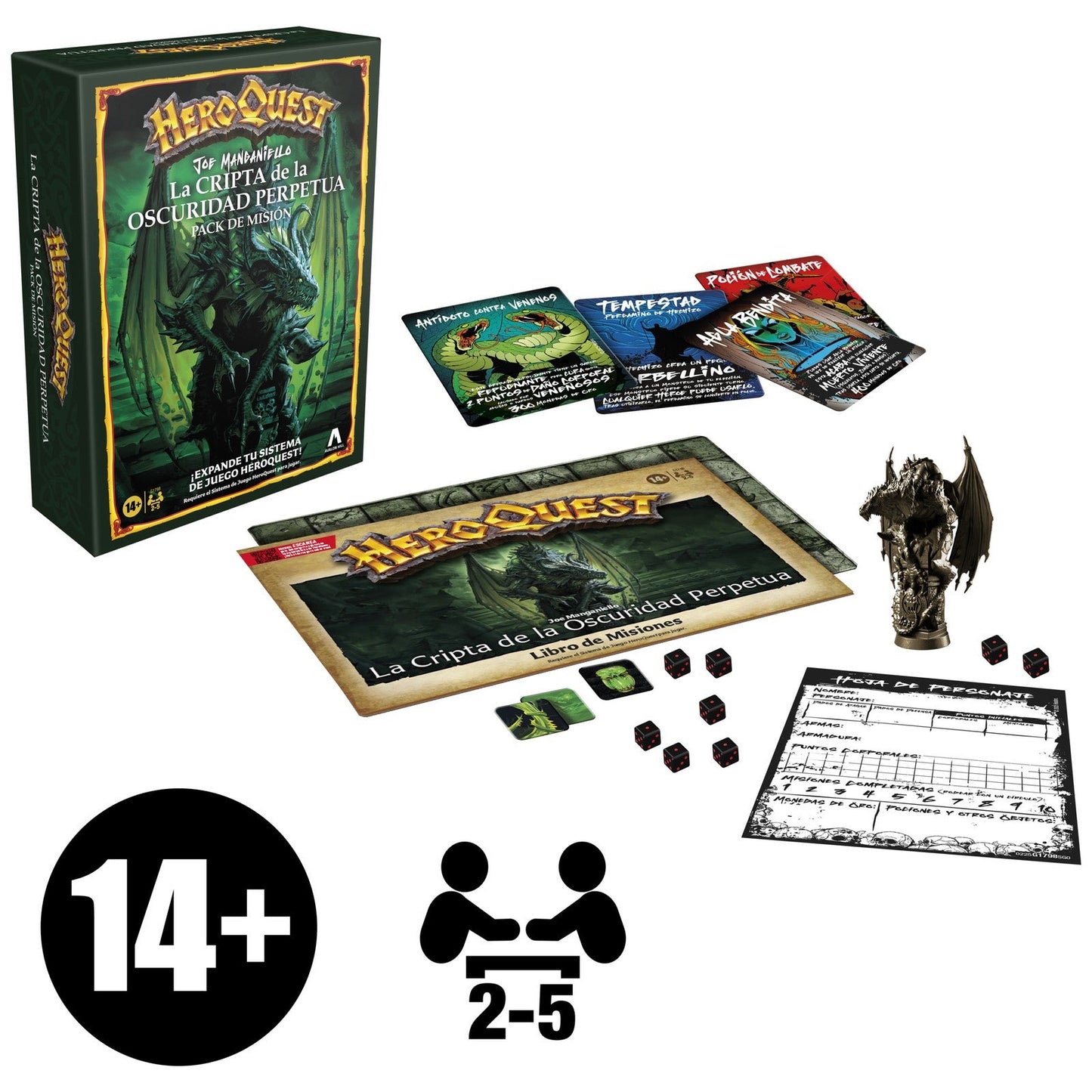 HEROQUEST: LA CRIPTA DE LA OSCURIDAD PERPETUA - PACK DE MISION - HASBRO GAMING