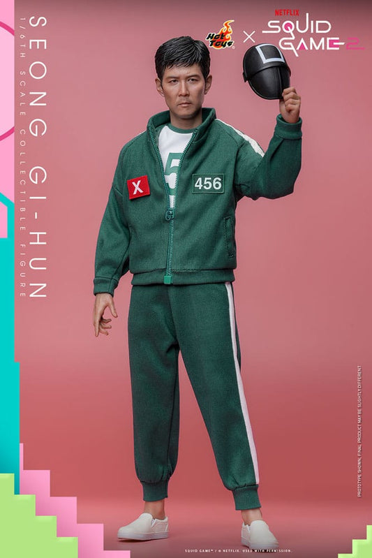 HOT TOYS Squid Game 2 Figura 1/6 Seong Gi-hun 30 cm