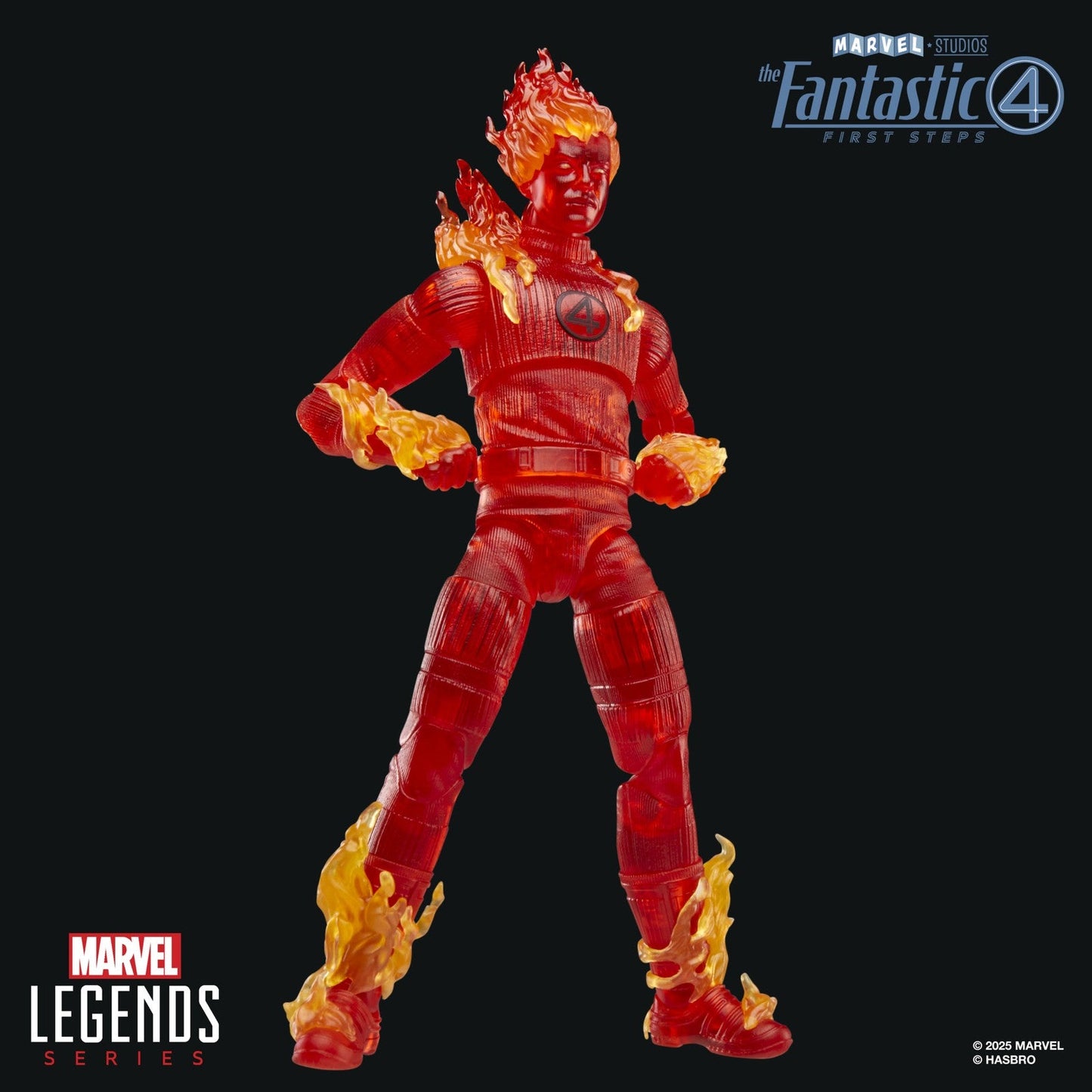 HUMAN TORCH FIGURA 15 CM THE FANTASTIC 4: FIRST STEPS MARVEL LEGENDS SERIES