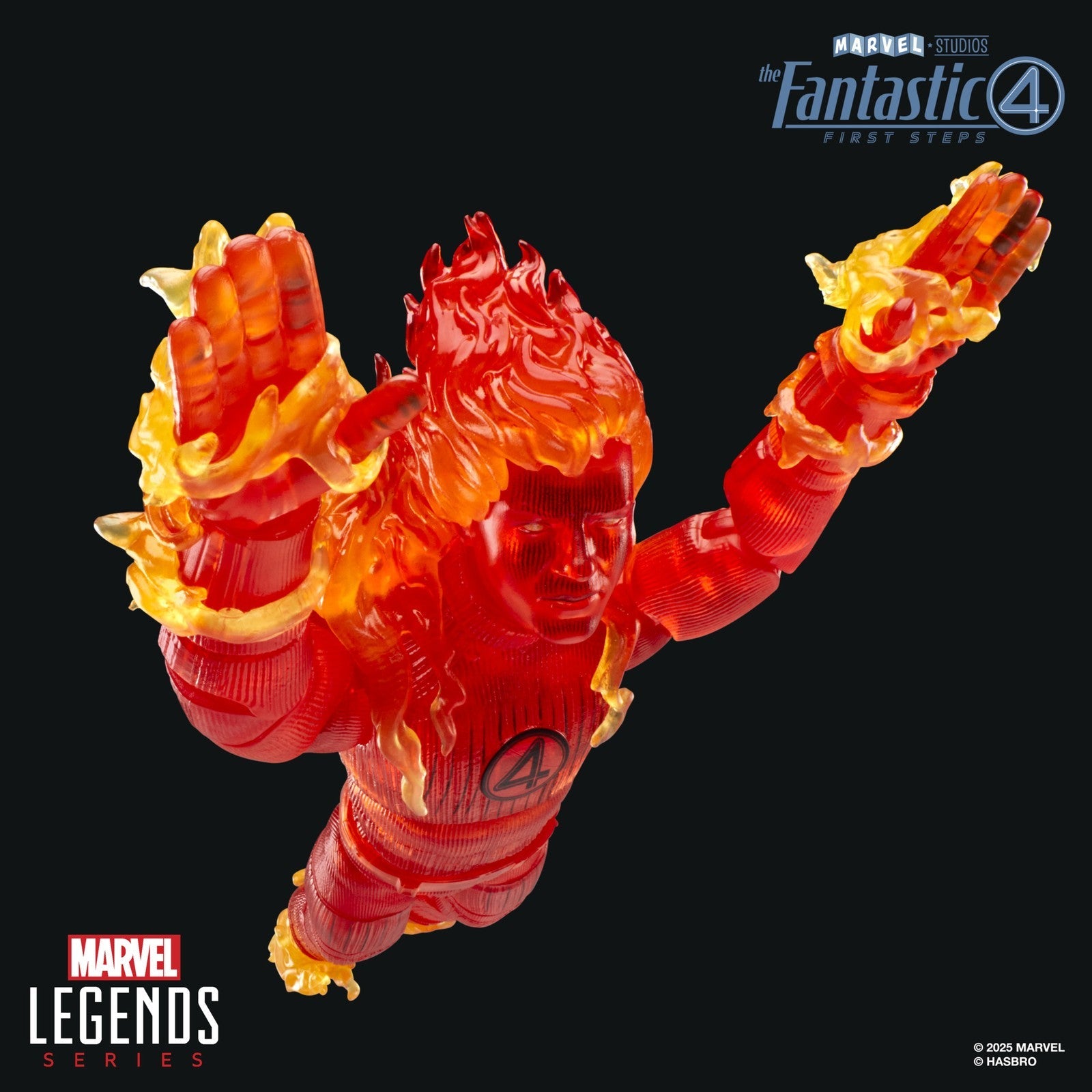 HUMAN TORCH FIGURA 15 CM THE FANTASTIC 4: FIRST STEPS MARVEL LEGENDS SERIES