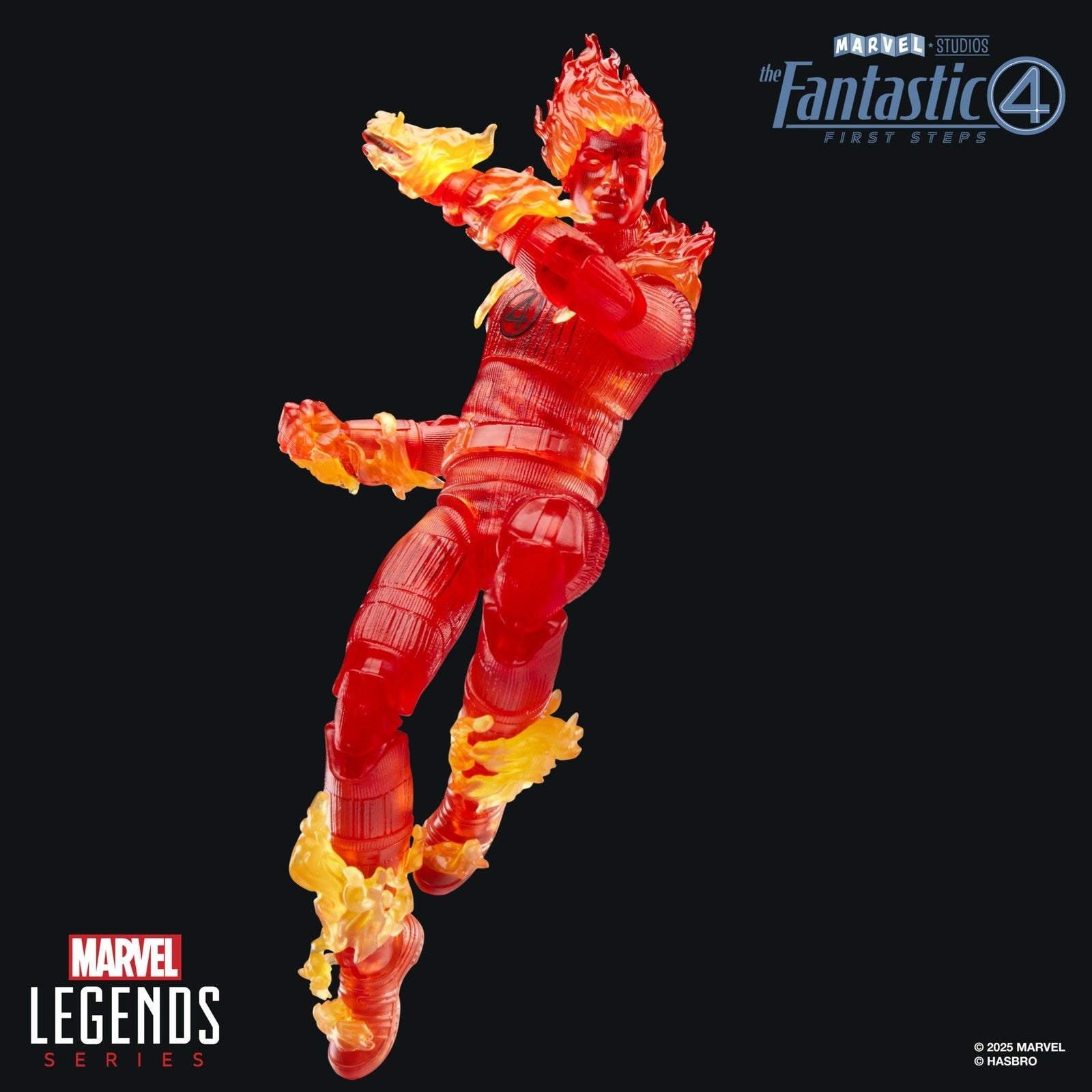 HUMAN TORCH FIGURA 15 CM THE FANTASTIC 4: FIRST STEPS MARVEL LEGENDS SERIES