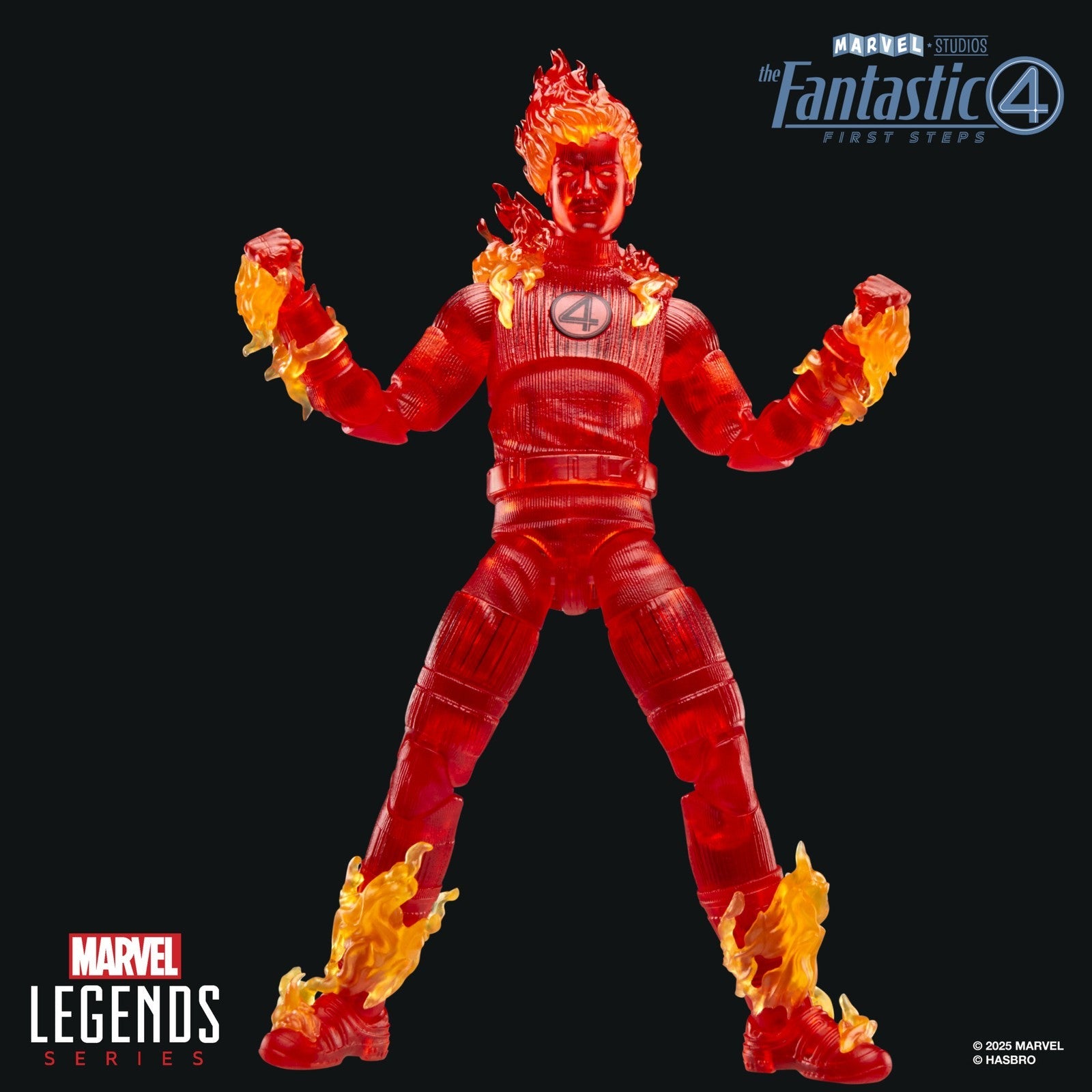 HUMAN TORCH FIGURA 15 CM THE FANTASTIC 4: FIRST STEPS MARVEL LEGENDS SERIES