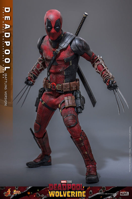 Hot Toys Deadpool & Wolverine Movie Masterpiece 1/6 Deadpool (Battling Version) 31 cm