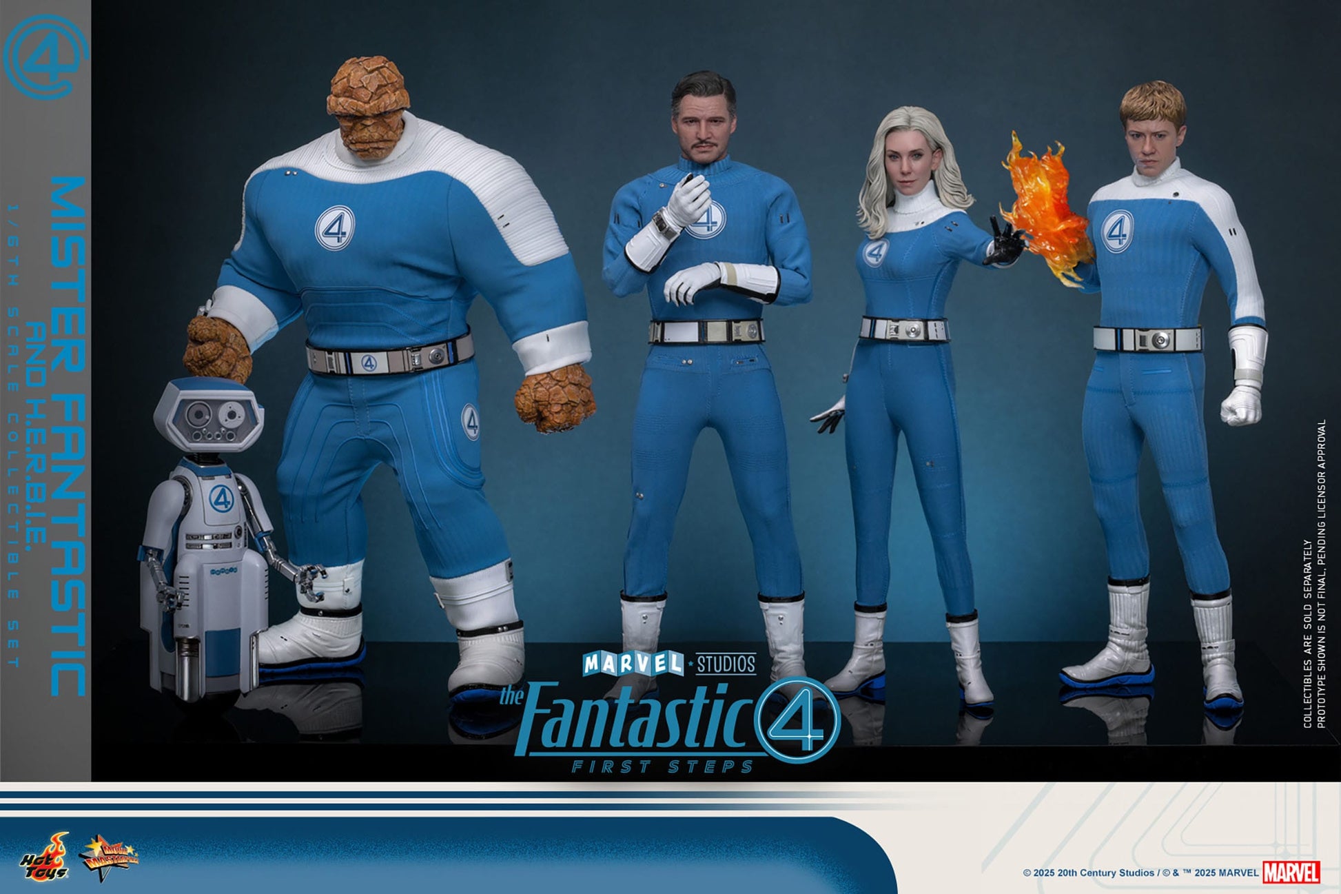 Hot Toys - Los Cuatro Fantásticos Movie Masterpiece - Mr. Fantastic & H.E.R.B.I.E.