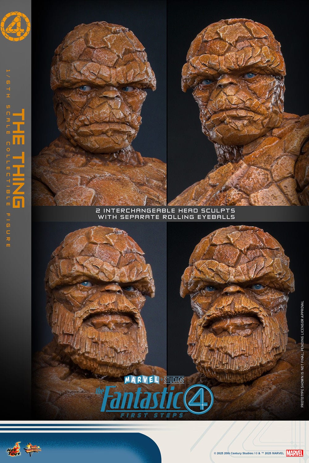 Hot Toys - Los Cuatro Fantásticos Movie Masterpiece - The Thing