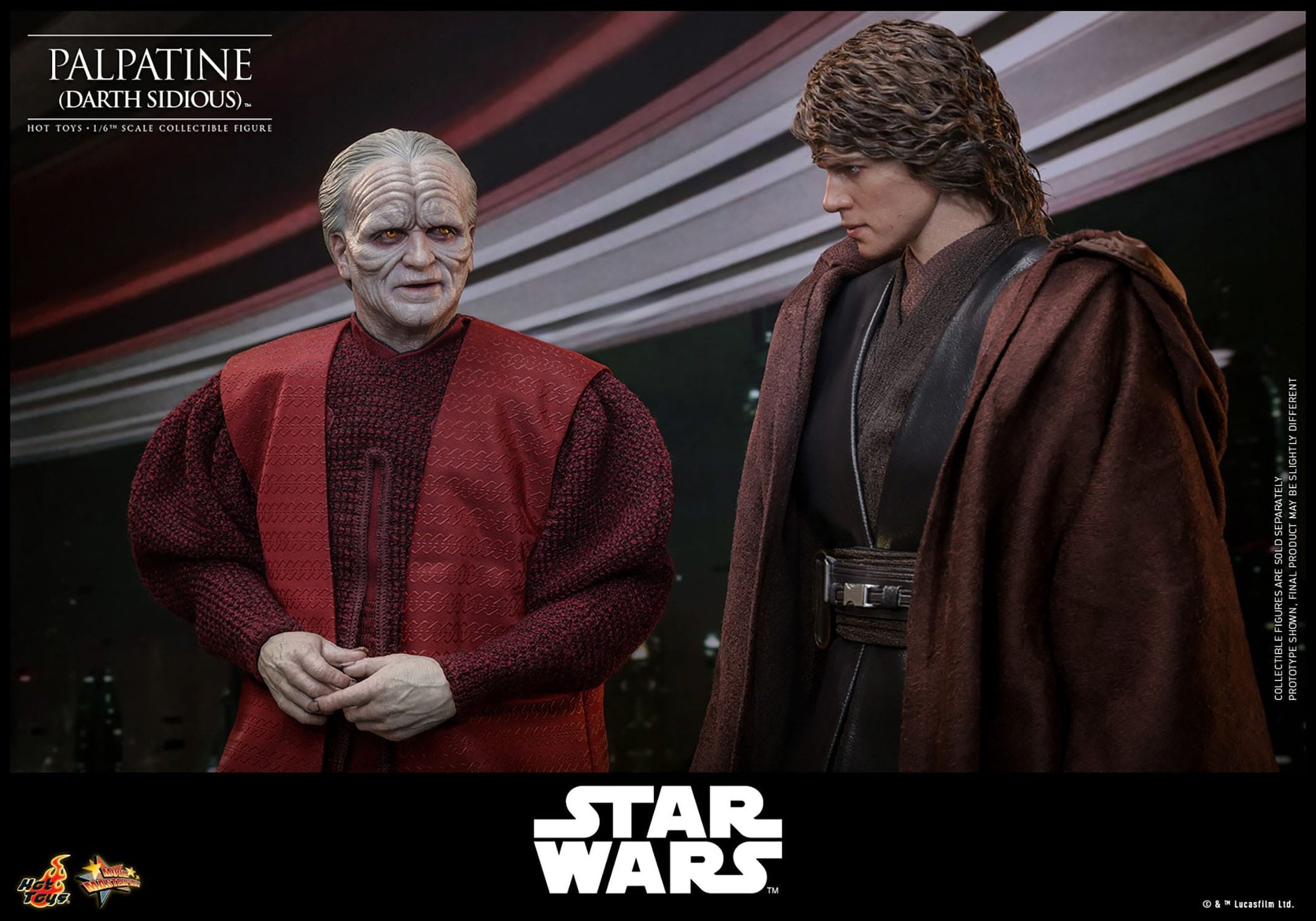 Hot Toys - Star Wars Episodio III - Figura Palpatine (Darth Sidious) 1/6 - 29 cm