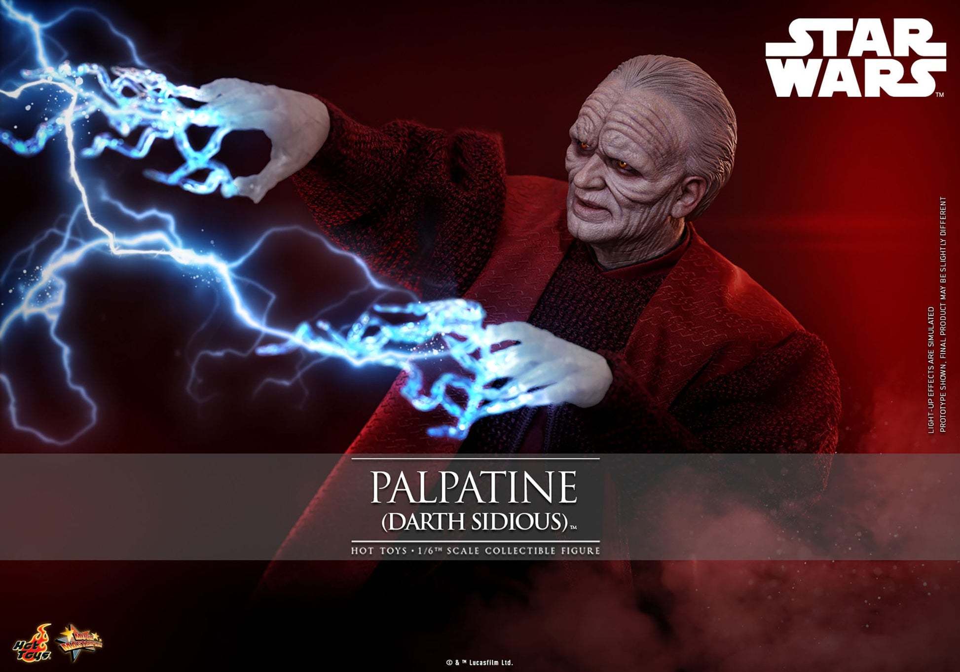 Hot Toys - Star Wars Episodio III - Figura Palpatine (Darth Sidious) 1/6 - 29 cm