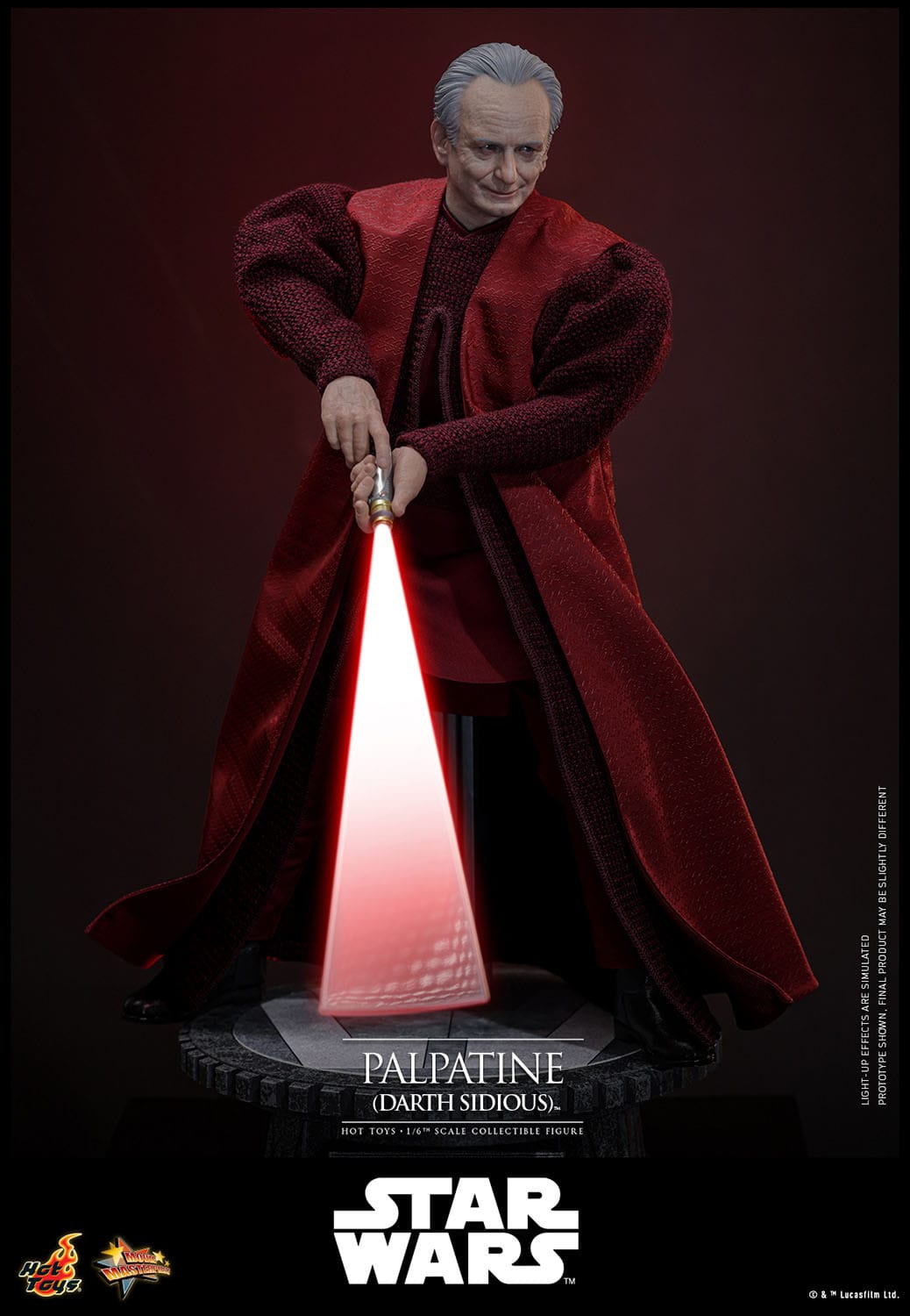 Hot Toys - Star Wars Episodio III - Figura Palpatine (Darth Sidious) 1/6 - 29 cm