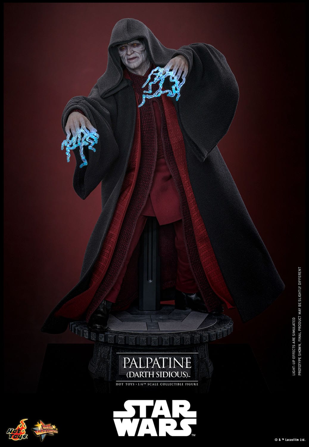 Hot Toys - Star Wars Episodio III - Figura Palpatine (Darth Sidious) 1/6 - 29 cm