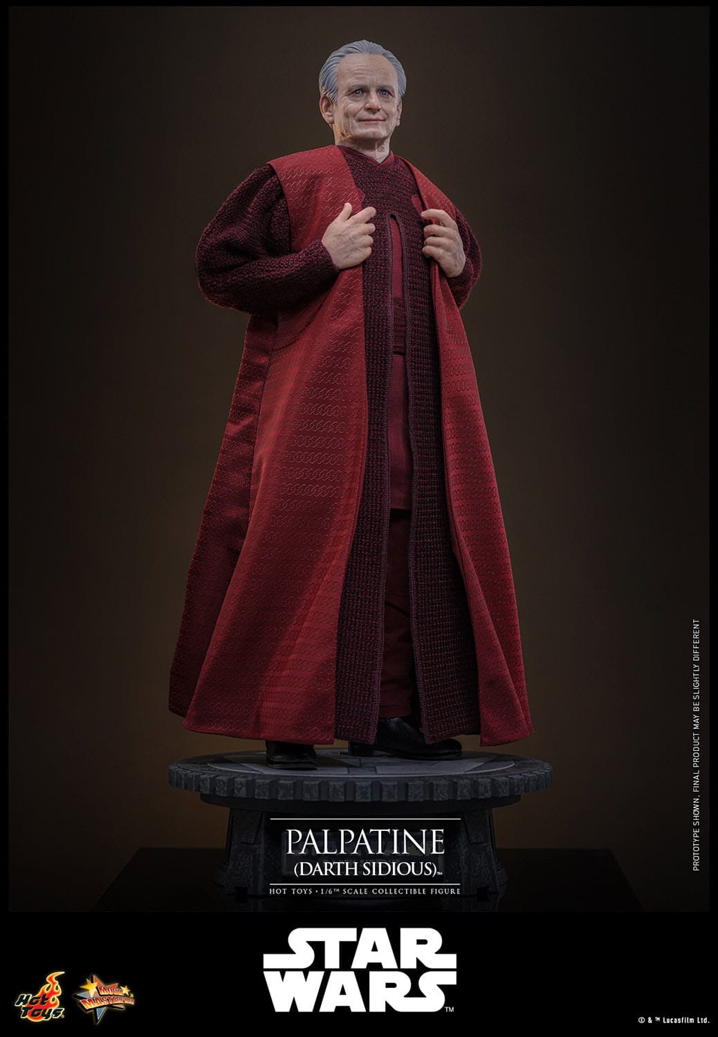 Hot Toys - Star Wars Episodio III - Figura Palpatine (Darth Sidious) 1/6 - 29 cm