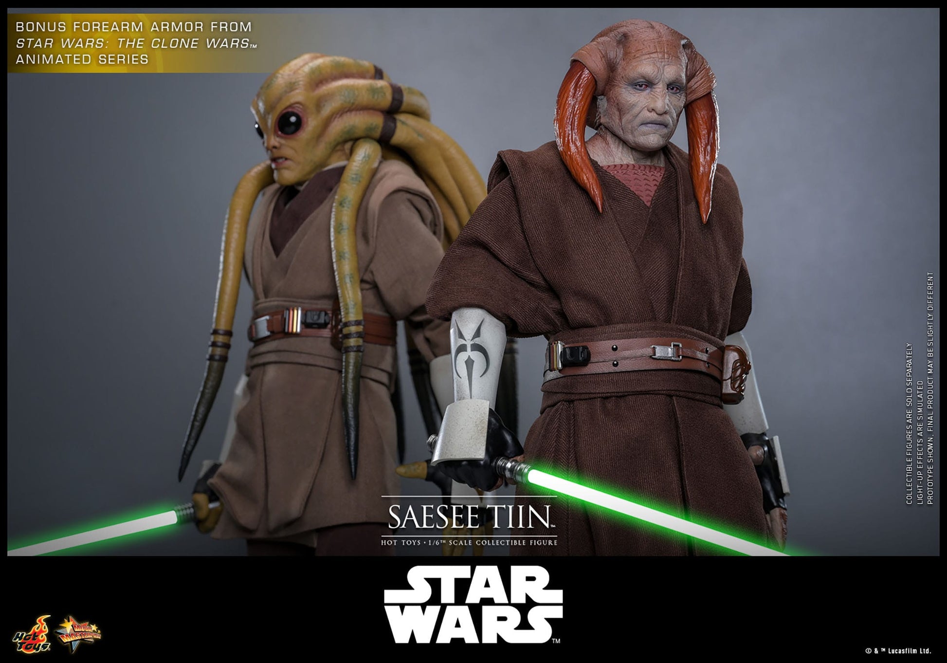 Hot Toys - Star Wars Episodio III: La Venganza de los Sith - Figura Saesee Tiin 1/6 Movie Masterpiece 31 cm
