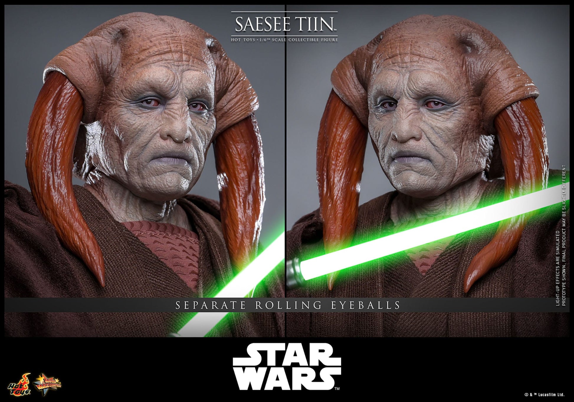 Hot Toys - Star Wars Episodio III: La Venganza de los Sith - Figura Saesee Tiin 1/6 Movie Masterpiece 31 cm