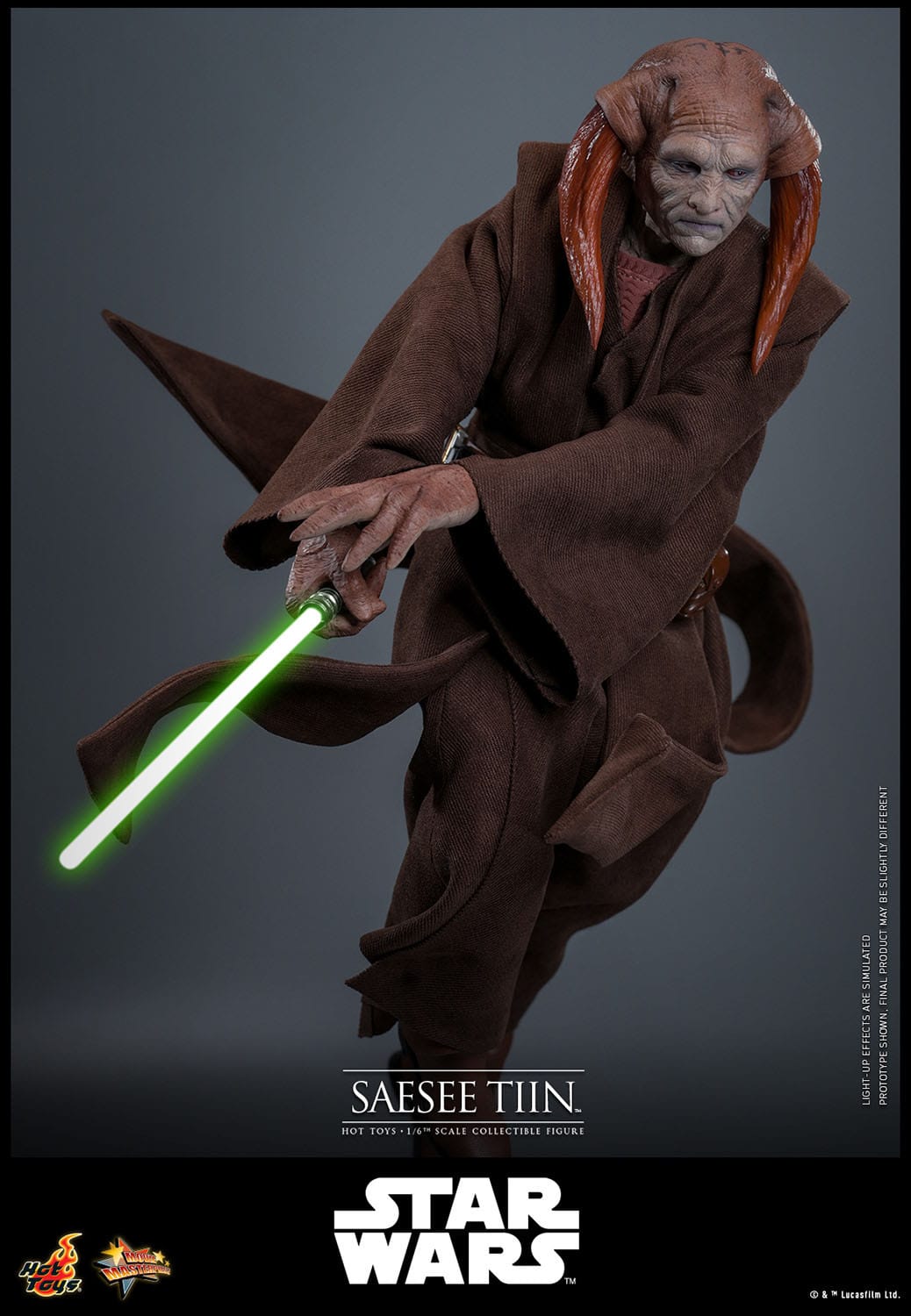 Hot Toys - Star Wars Episodio III: La Venganza de los Sith - Figura Saesee Tiin 1/6 Movie Masterpiece 31 cm