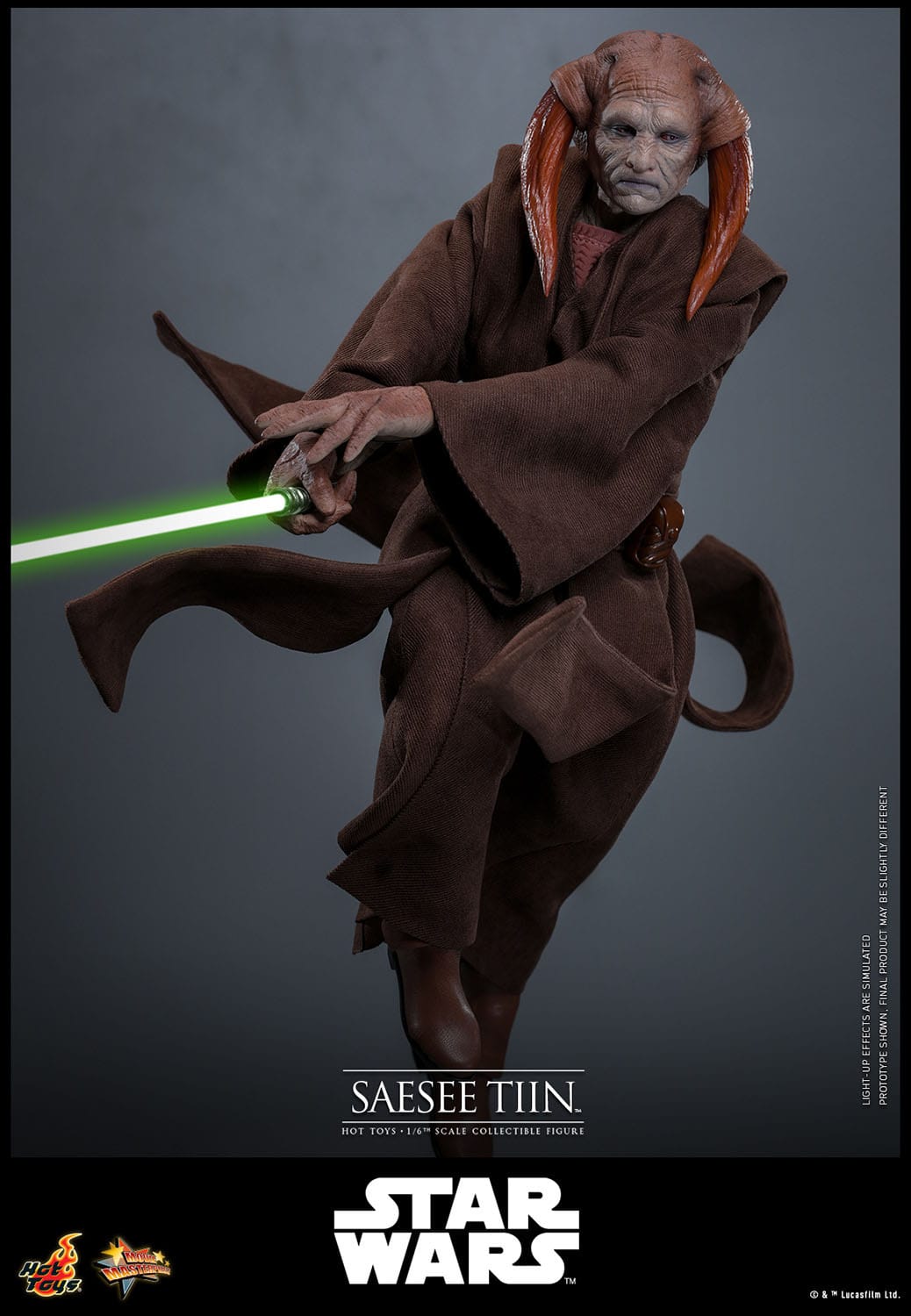 Hot Toys - Star Wars Episodio III: La Venganza de los Sith - Figura Saesee Tiin 1/6 Movie Masterpiece 31 cm