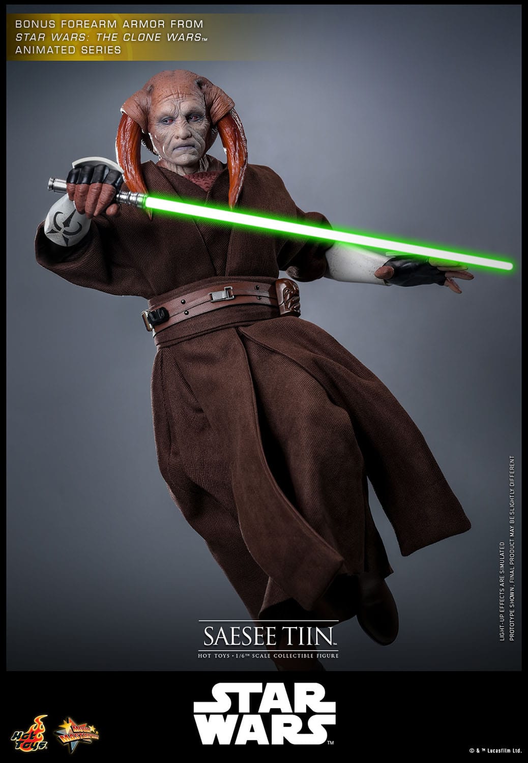 Hot Toys - Star Wars Episodio III: La Venganza de los Sith - Figura Saesee Tiin 1/6 Movie Masterpiece 31 cm