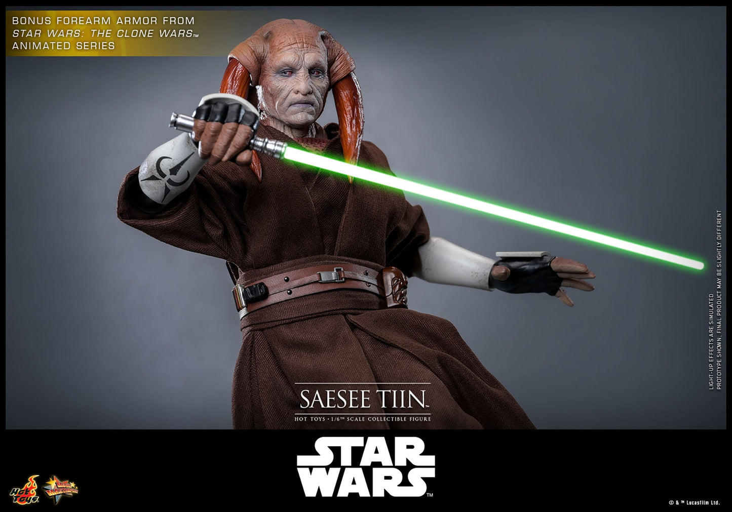Hot Toys - Star Wars Episodio III: La Venganza de los Sith - Figura Saesee Tiin 1/6 Movie Masterpiece 31 cm