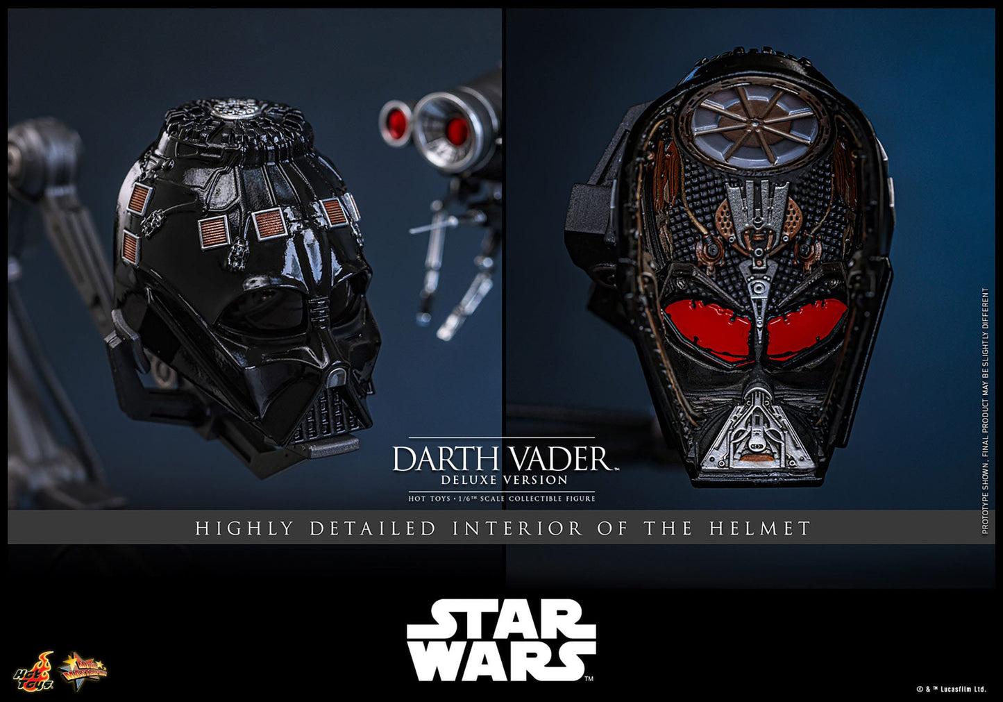 Hot Toys - Star Wars - Figura 1/6 Darth Vader Deluxe Version 35 cm