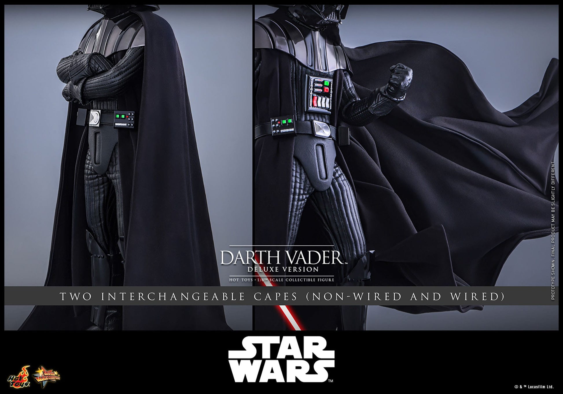 Hot Toys - Star Wars - Figura 1/6 Darth Vader Deluxe Version 35 cm