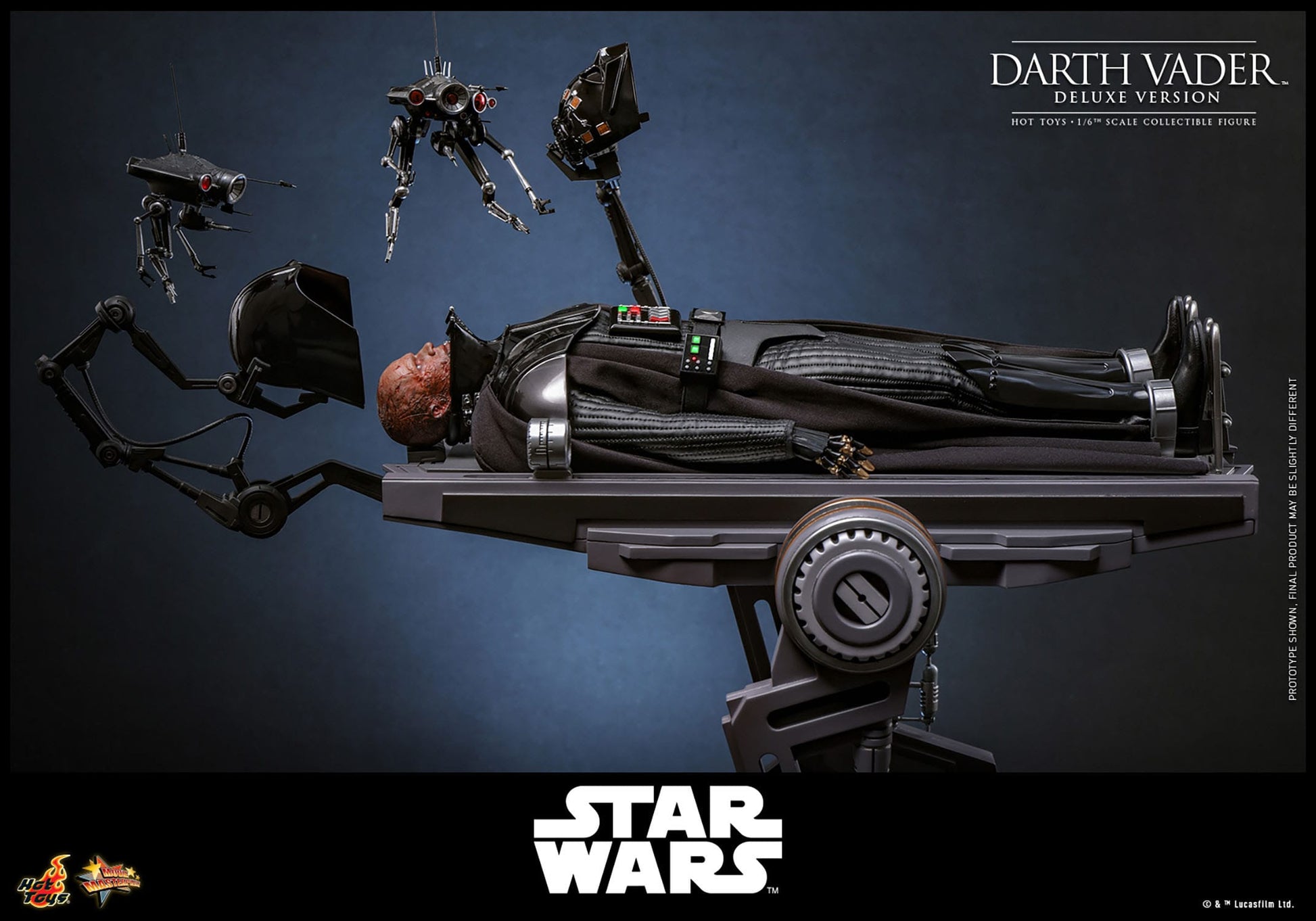 Hot Toys - Star Wars - Figura 1/6 Darth Vader Deluxe Version 35 cm