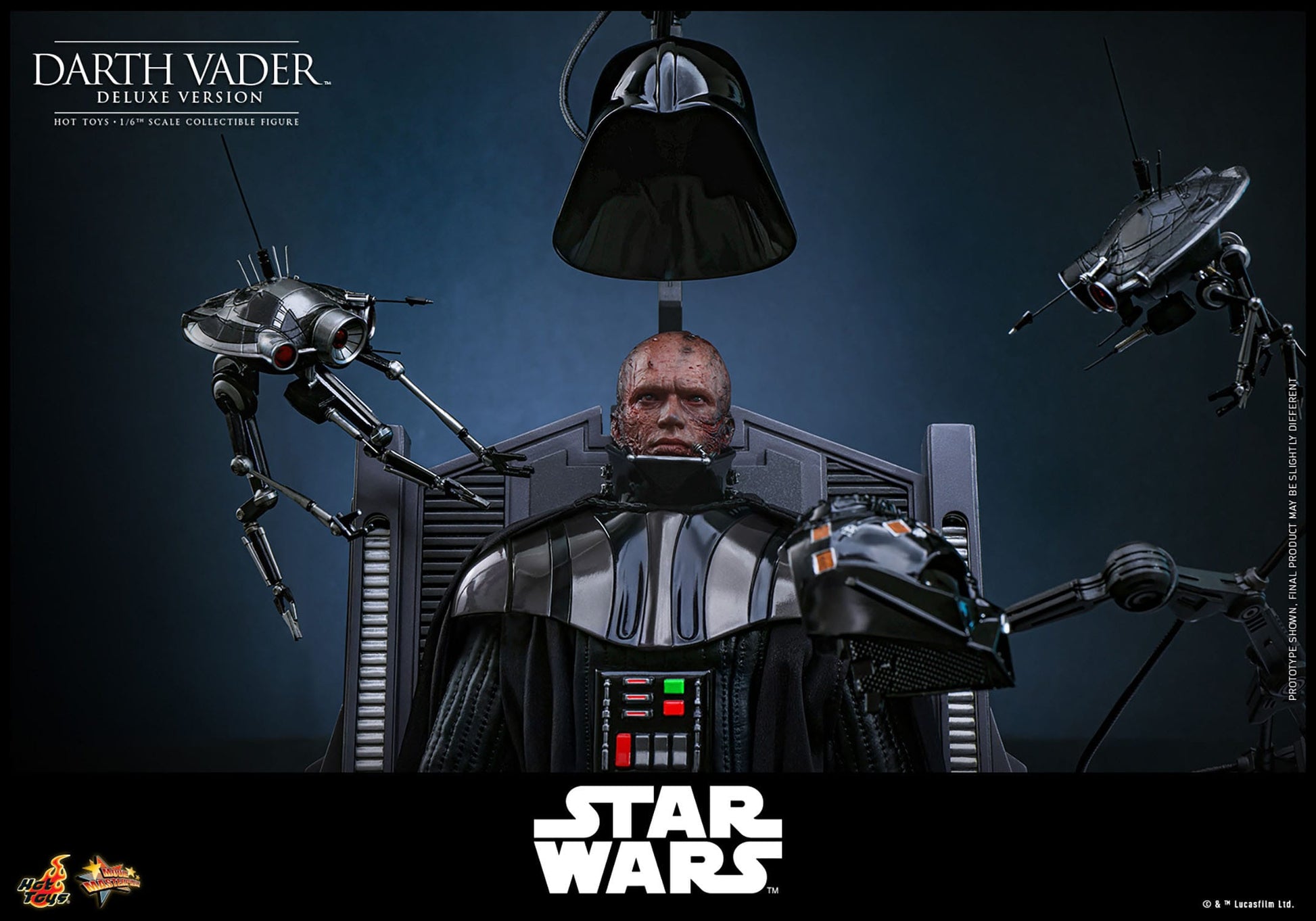 Hot Toys - Star Wars - Figura 1/6 Darth Vader Deluxe Version 35 cm