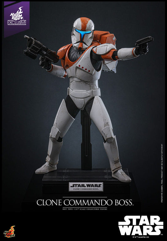 Figura de Hot Toys Star Wars: The Clone Wars Clone Commando Boss Exclusive de STAR WARS