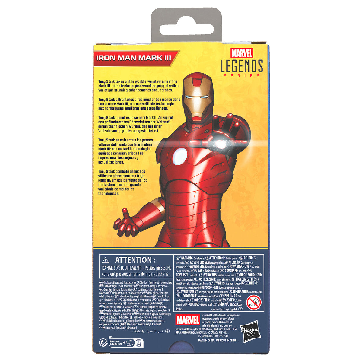 IRON MAN MARK III FIGURA 15 CM IRON MAN MARVEL LEGENDS SERIES