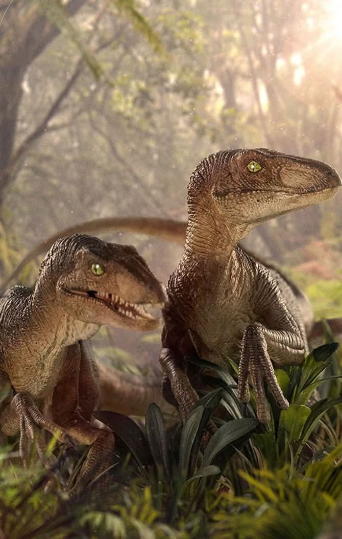 Iron Studios - Jurassic Park - Estatua 1/10 Art Scale Just The Two Raptors