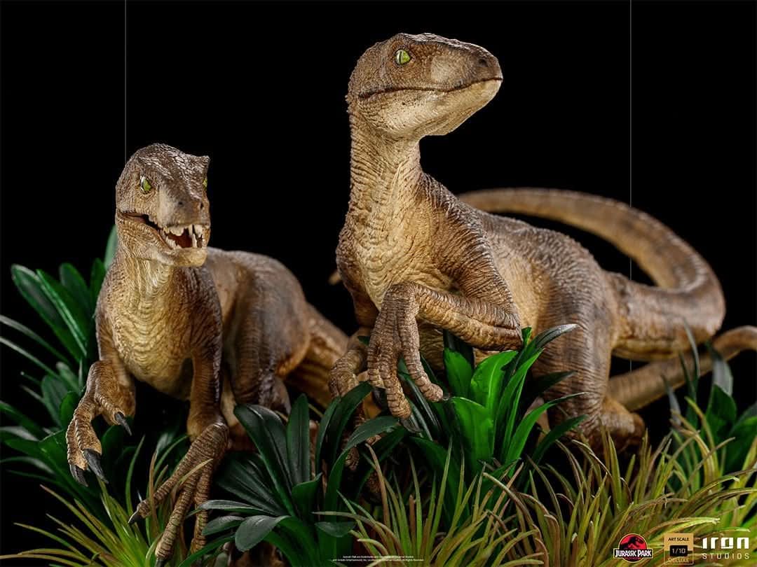 Iron Studios - Jurassic Park - Estatua 1/10 Art Scale Just The Two Raptors