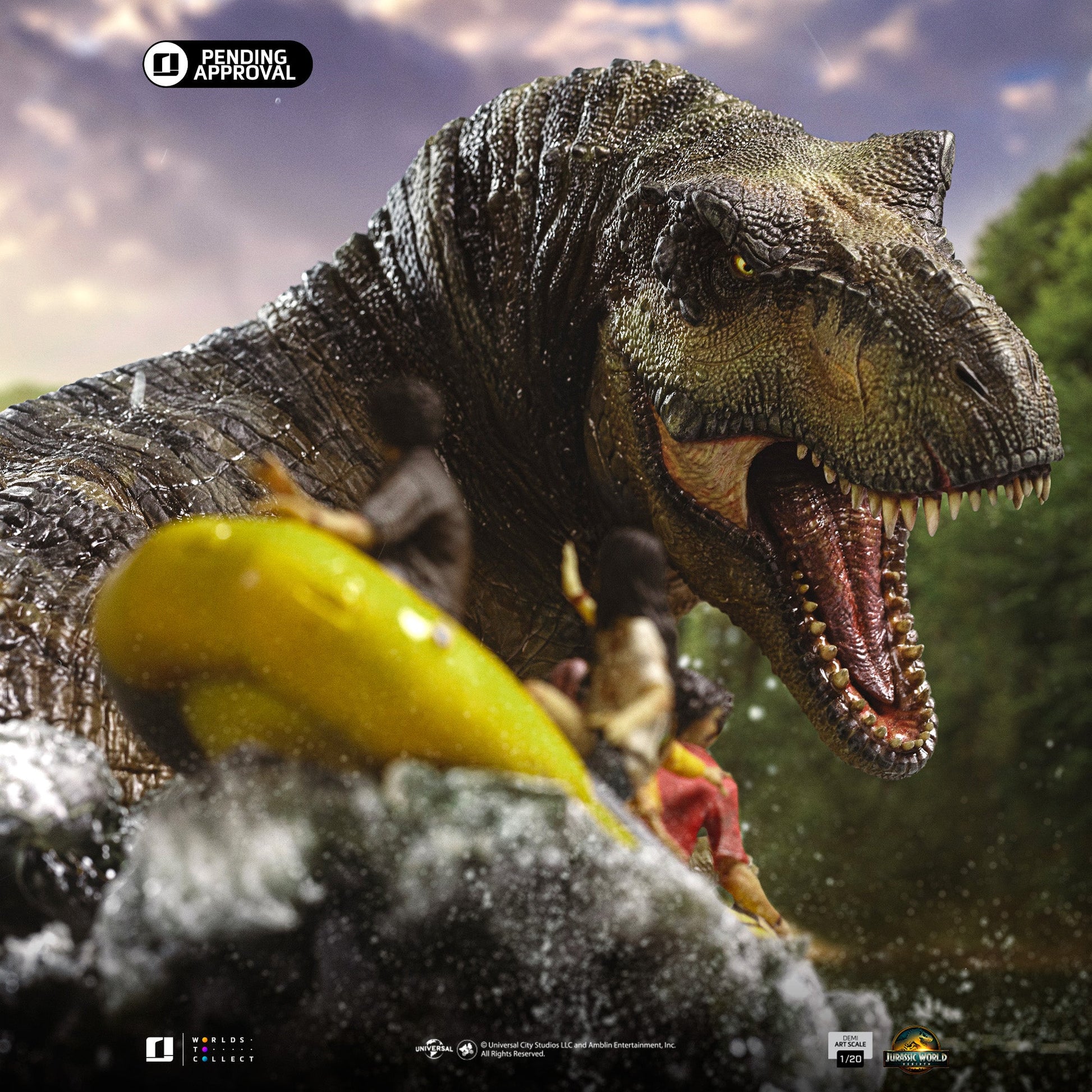 Iron Studios - Jurassic World: Rebirth - T-Rex River Scene