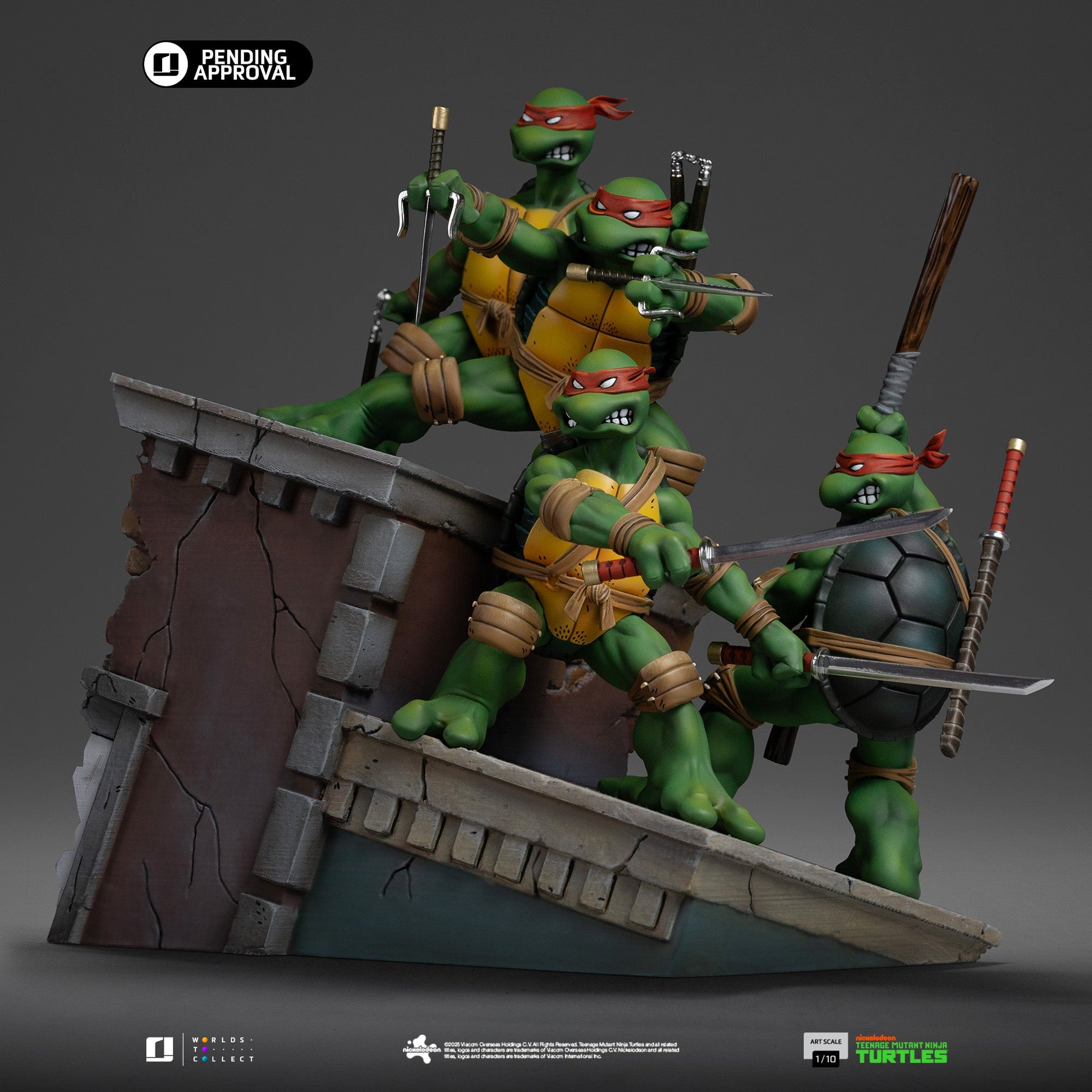 Iron Studios - Teenage Mutant Ninja Turtles - TMNT 1st Cover Set