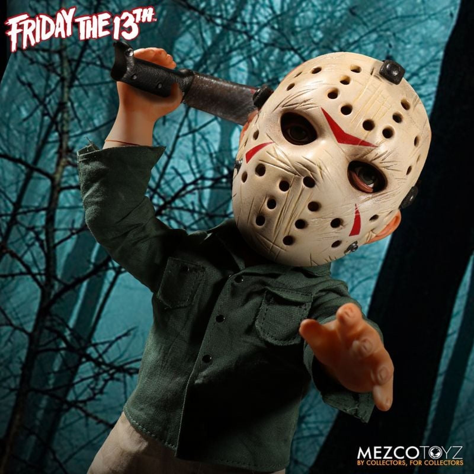 JASON VOORHEES FIGURA CON SONIDO 38 CM FRIDAY THE 13TH PART 3 MDS MEGA SCALE RE-RUN