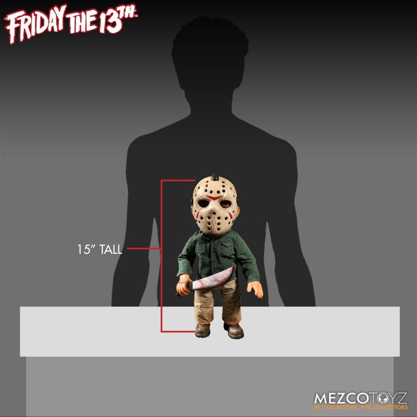 JASON VOORHEES FIGURA CON SONIDO 38 CM FRIDAY THE 13TH PART 3 MDS MEGA SCALE RE-RUN