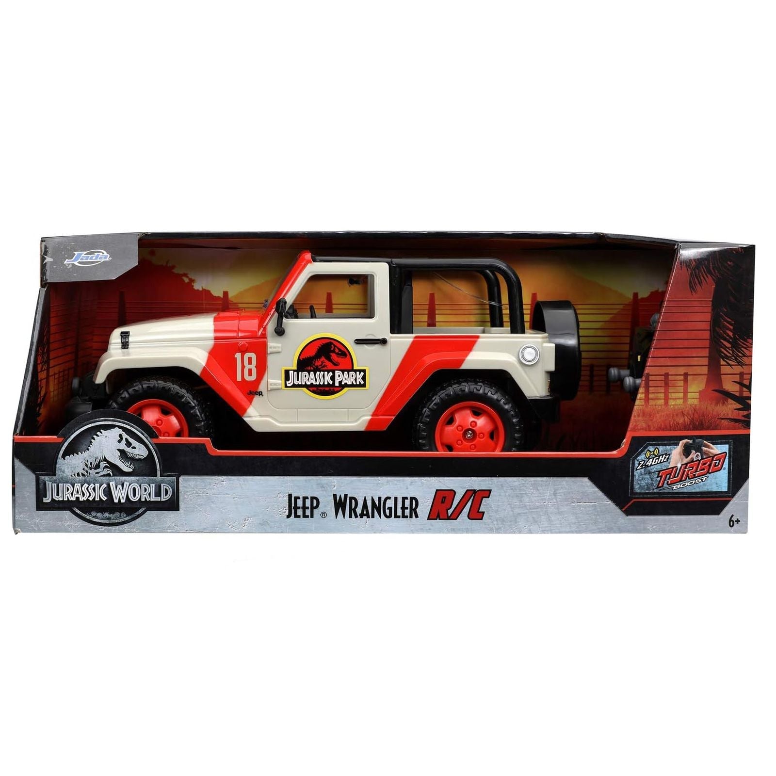 JEEP WRANGLER VEHICULO RADIOCONTROL 16,5 CM JURASSIC PARK