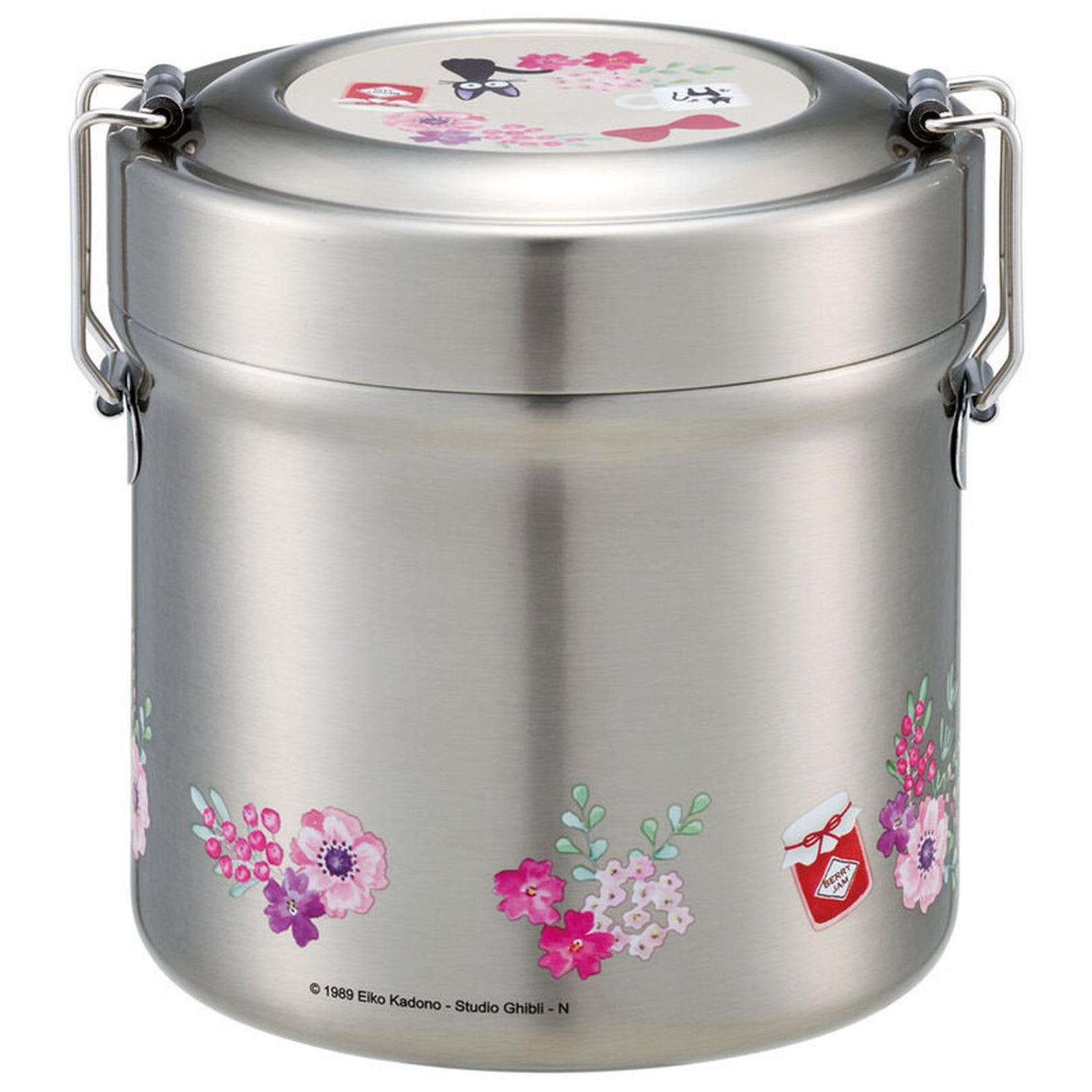 JIJI CON FLORES FIAMBRERA TERMICA 2 CAPAS 2 PUNTOS BLOQUEO 370/230 ML NICKY LA APRENDIZ DE BRUJA
