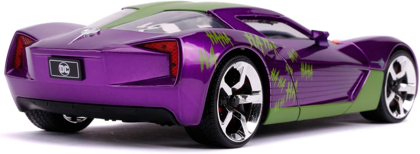 JOKER & 2009 CHEVY CORVETTE STINGRAY SET 1/24 SCALE DC UNIVERSE 