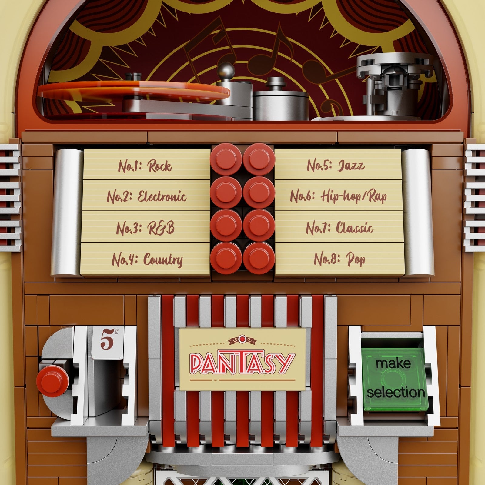 JUKEBOX SET CONSTRUCCION 32 CM RETRO SERIES