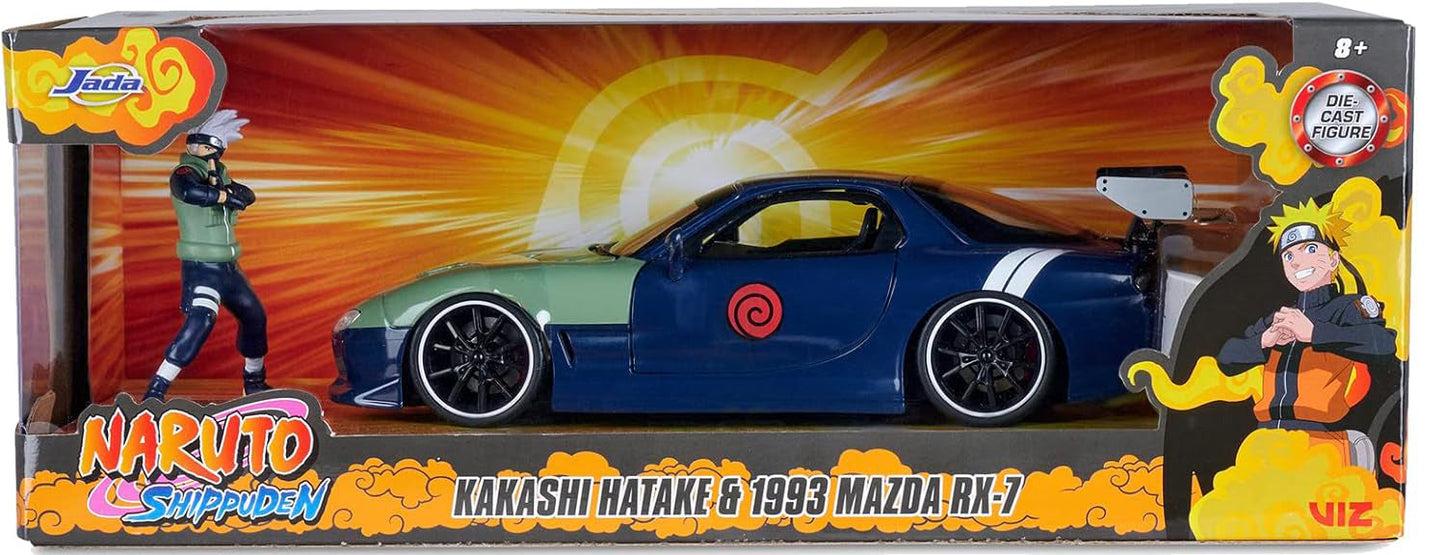 KAKASHI HATAKE & 2009 MAZDA RX-7 SET 1/24 SCALE NARUTO