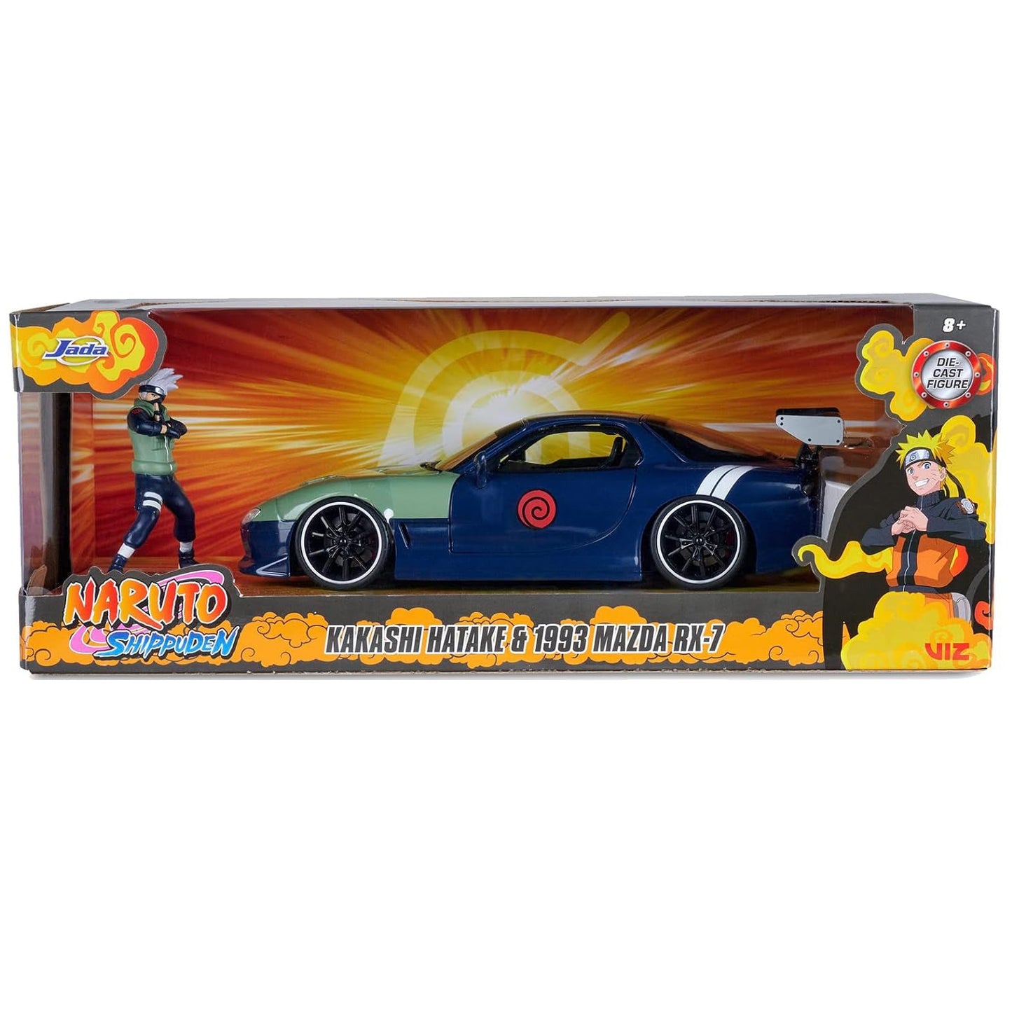 KAKASHI HATAKE & 2009 MAZDA RX-7 SET 1/24 SCALE NARUTO