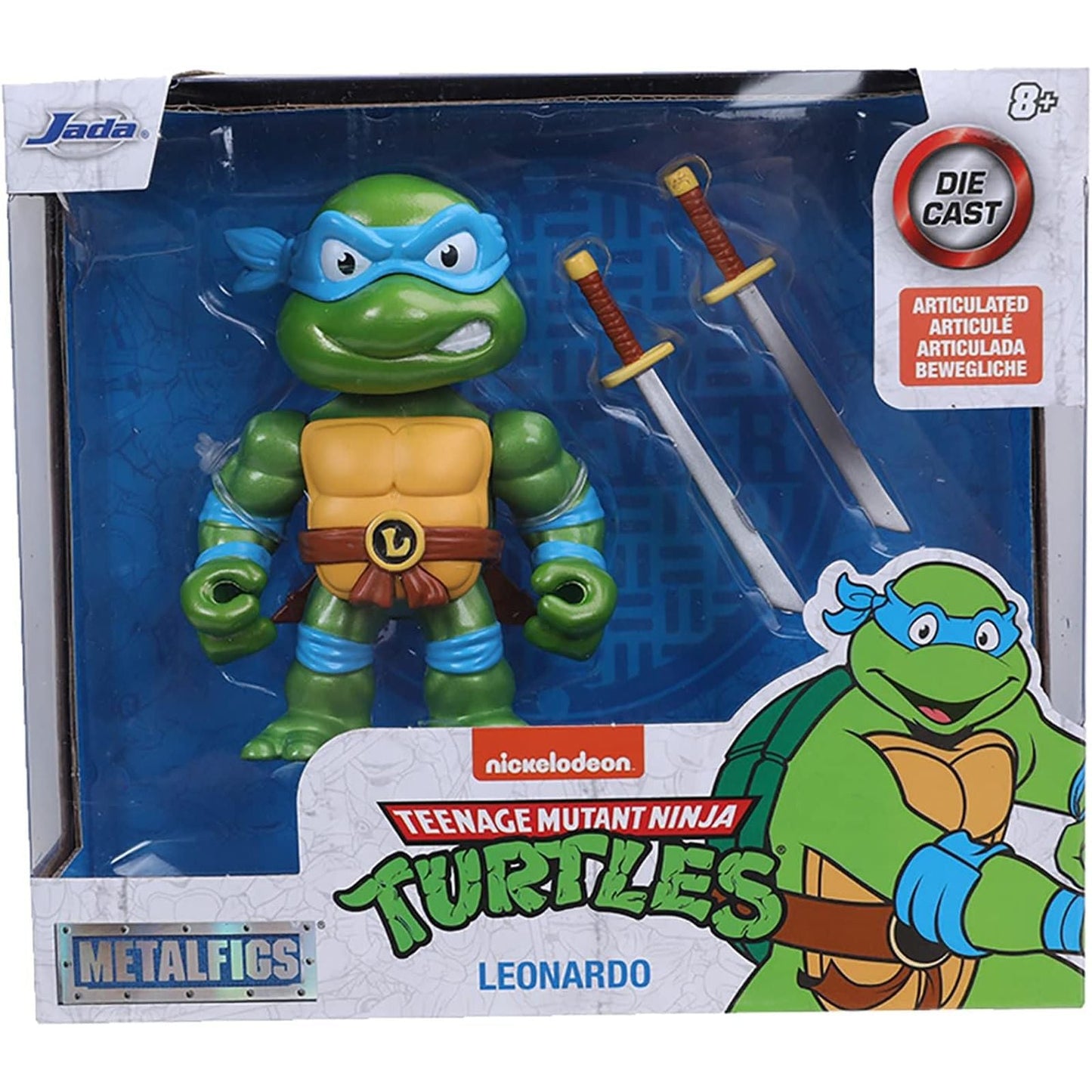 LEONARDO FIG. 10 CM TEENAGE MUTANT NINJA TURTLES METALFIGS