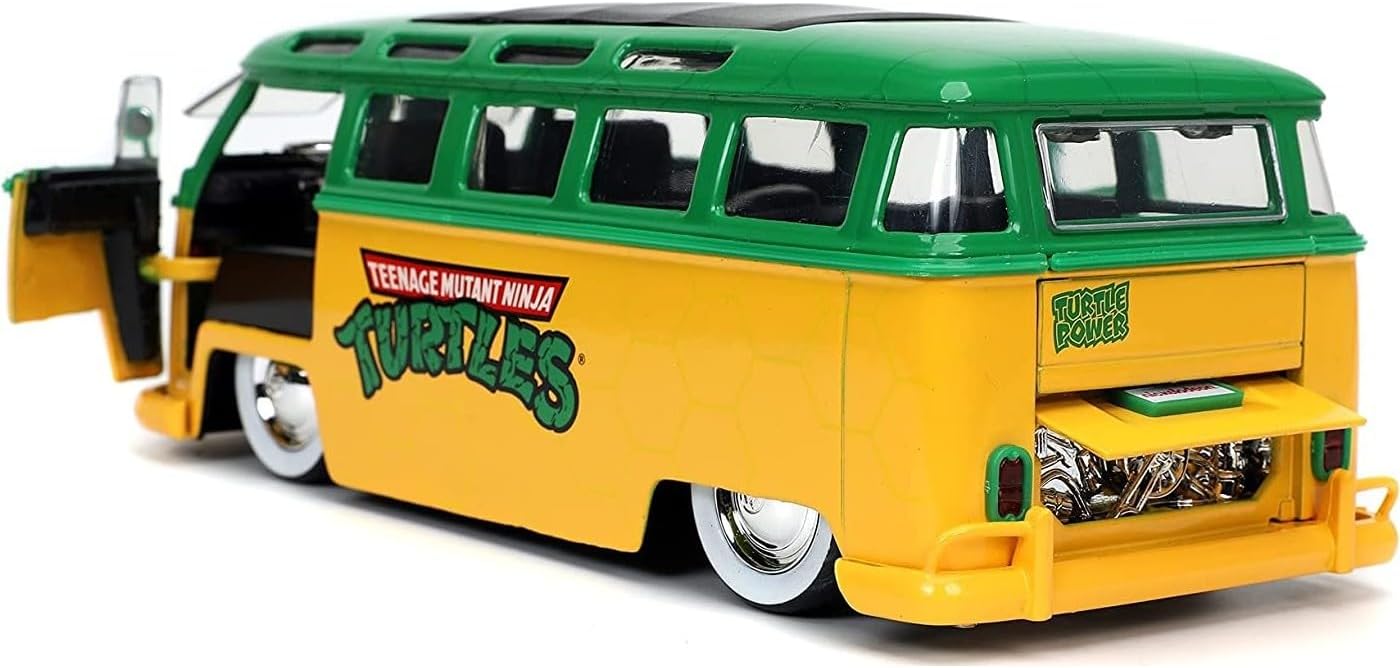 LEONARDO & 1962 VOLKSWAGEN BUS SET 1/24 SCALE TEENAGE MUTANT NINJA TURTLES