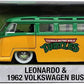 LEONARDO & 1962 VOLKSWAGEN BUS SET 1/24 SCALE TEENAGE MUTANT NINJA TURTLES