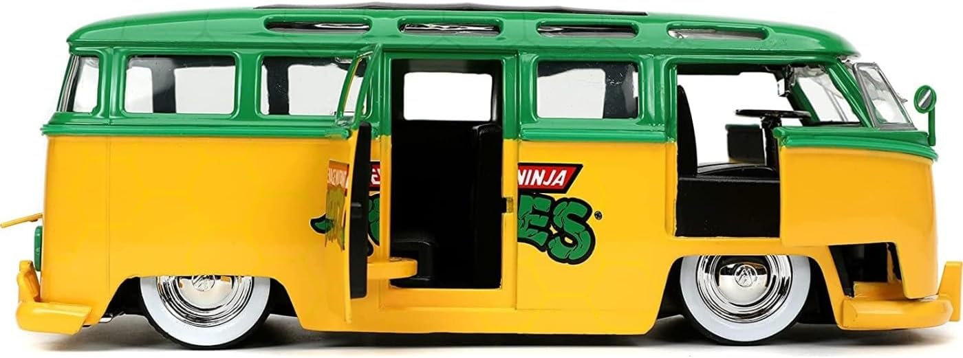 LEONARDO & 1962 VOLKSWAGEN BUS SET 1/24 SCALE TEENAGE MUTANT NINJA TURTLES