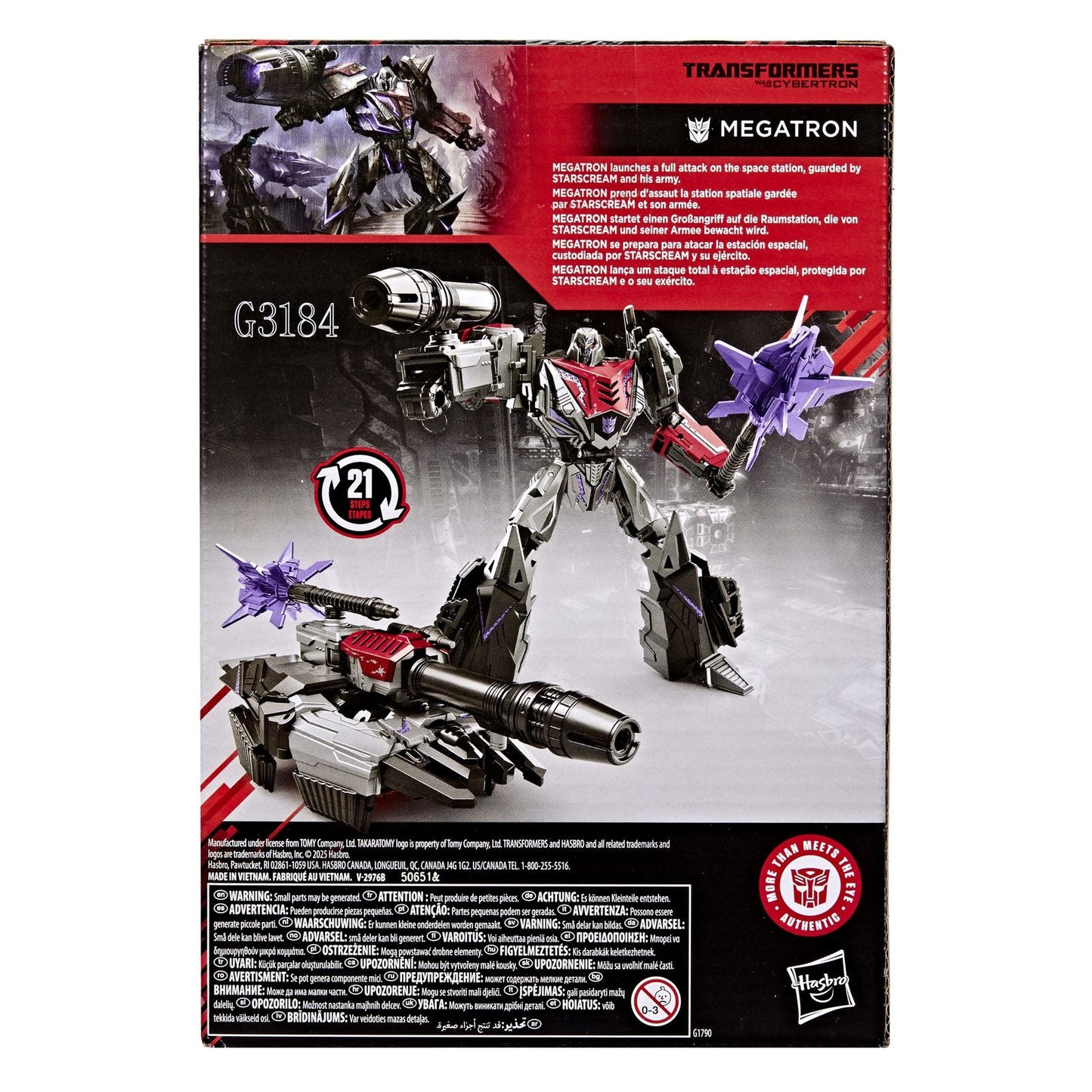 MEGATRON FIGURA 16,5 CM TRANSFORMERS: WAR FOR CYBERTRON STUDIO SERIES