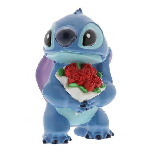 figura-enesco-disney-lilo-stitch-stitch-con-ramo-de-rosas