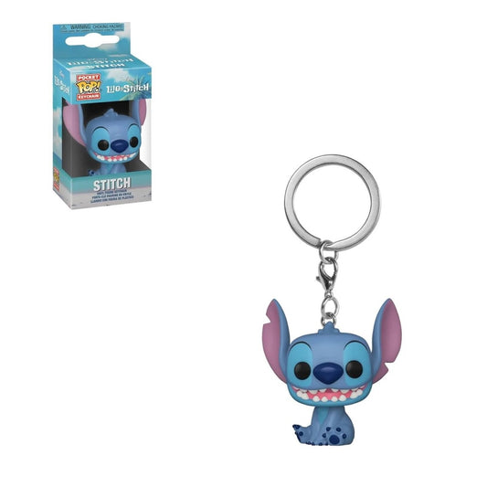 FUNKO POP KEYCHAIN LLAVERO DISNEY LILO & STITCH STITCH SENTADO 55619