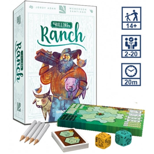JUEGO DE MESA ROLLING RANCH EN ESPAÑOL PEGI 12