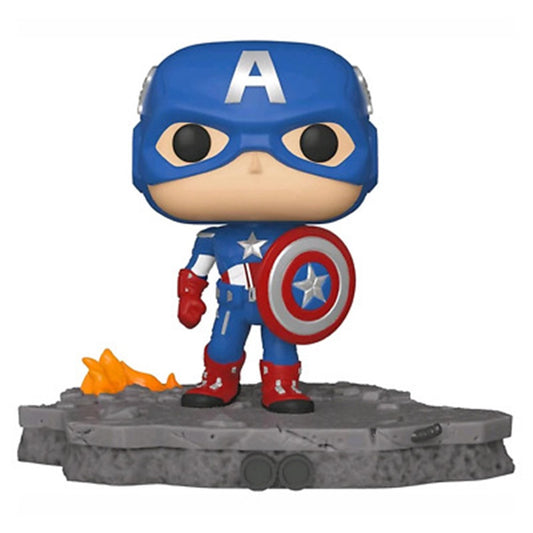 FUNKO POP DELUXE MARVEL LOS VENGADORES AVENGERS CAPITAN AMERICA ASSEMBLE 45076